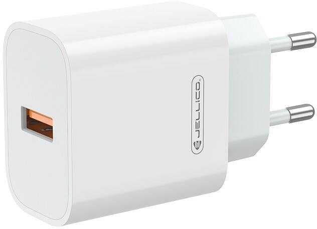 JELLICO sieninis pakrovėjas AK165 22,5W 1xUSB QC3.0 + laidas Lightning Baltas