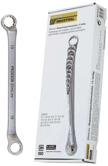 11 dalių žiedinių raktų rinkinys PROXXON Slimline 6-32mm