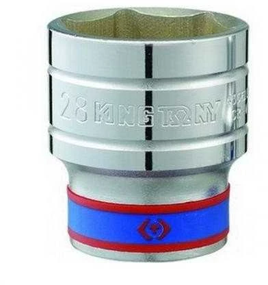 KING TONY NASADKA KRÓTKA 1/2" 21mm x 38mm 6-KĄTNA CHROM