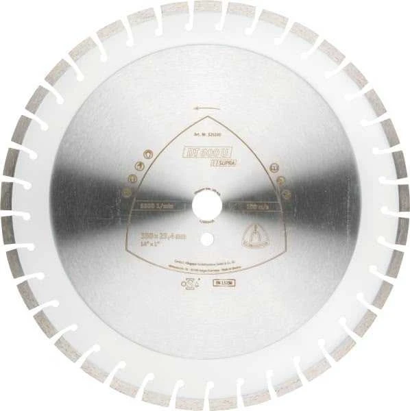Klingspor segmentinis deimantinis diskas SUPRA DT600U, 350x3,0x20 mm, gelžbetonis (325194)