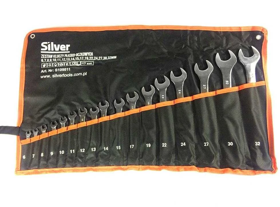 SILVER KLUCZ PŁASKO-OCZKOWY 17szt. /Sidabrinis