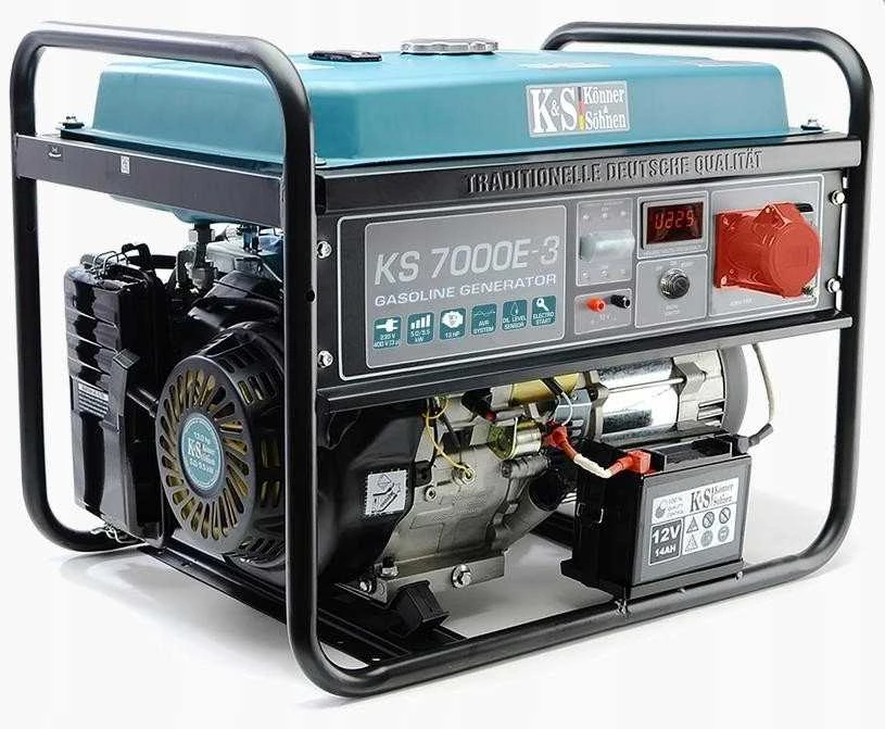 KÖNNER & SÖHNEN Benzininis generatorius 5,0kW 230/400V KS 7000E-3