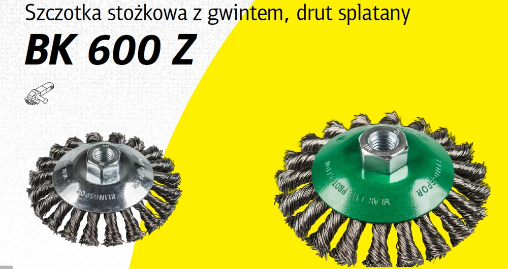 Klingspor K.SZCZOTKA 115mm M14 BK600Z DRUT SKRĘCANY