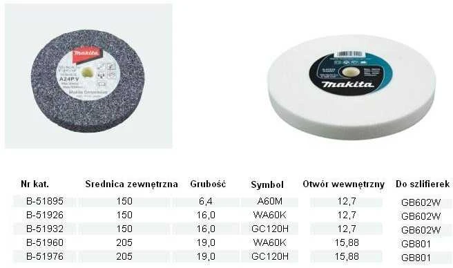 Makita Galandimo diskas 150x16x12,7mm B-51926 WA60K RST/ Metalui