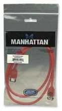 MANHATTAN External SATA Data Cable, eSATA, I-Type, Raudona, 1m, 374903