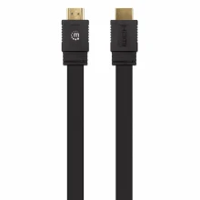 MANHATTAN HDMI cable 4K/60Hz M/M 1.0m HDR, HEC, ARC, Gold-plated Contacts, Juodas, 355605