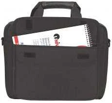 MANHATTAN "London" Notebook Computer Briefcase, Top Load, Up To 12.1", 439589