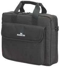 MANHATTAN "London" Notebook Computer Briefcase, Top Load, Up To 12.1", 439589