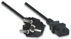 MANHATTAN, Power cable, computer - wall socket, Schuko - C13, 1.8m, 16A, CE, 314695, ICOC 01-NC-B, 300148