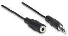 MANHATTAN Stereo extension cable, 3.5mm stereo jack/3.5mm stereo socket, 311717, 311724, ICOC 018-CU-25