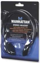 Manhattan 164429 Stereo laidinės ausinės, Juodos