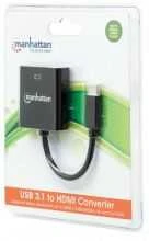 Manhattan 151788 kabelių sąsaja / invertavimo adapteris USB-C HDMI Juoda