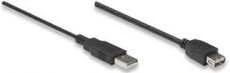 MANHATTAN USB 2.0 extension cable A-A, M/F, 3.0m, juodas 346511