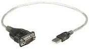 StarTech Manhattan 205153 kabelių sąsaja / invertavimo adapteris USB A Serial/COM/RS232/DB9 Juoda, Permatomas