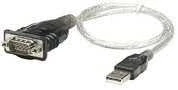 StarTech Manhattan 205153 kabelių sąsaja / invertavimo adapteris USB A Serial/COM/RS232/DB9 Juoda, Permatomas