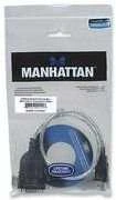 StarTech Manhattan 205153 kabelių sąsaja / invertavimo adapteris USB A Serial/COM/RS232/DB9 Juoda, Permatomas