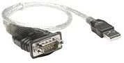 StarTech Manhattan 205153 kabelių sąsaja / invertavimo adapteris USB A Serial/COM/RS232/DB9 Juoda, Permatomas