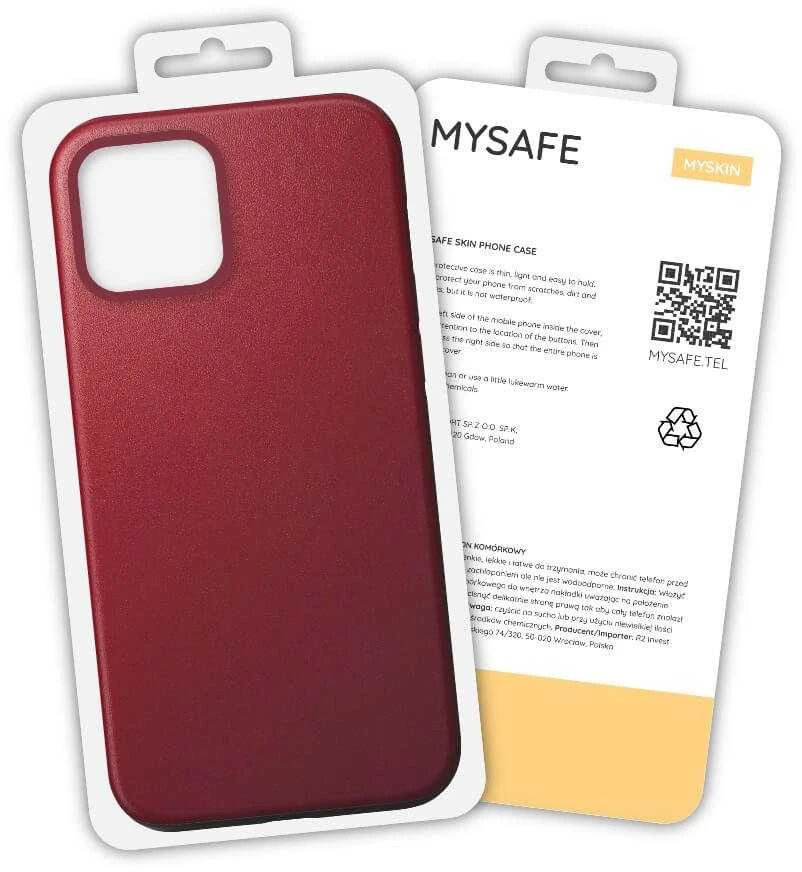 Dėklas MYSAFE CASE SKIN IPHONE 12 PRO MAX CLARET BOX