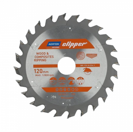 Norton Clipper NORTON diskinis pjūklas 355 mm x 30 mm x 80z MEDIENOS IR ATB KOMPOZITAS (3,2 / 2,4)