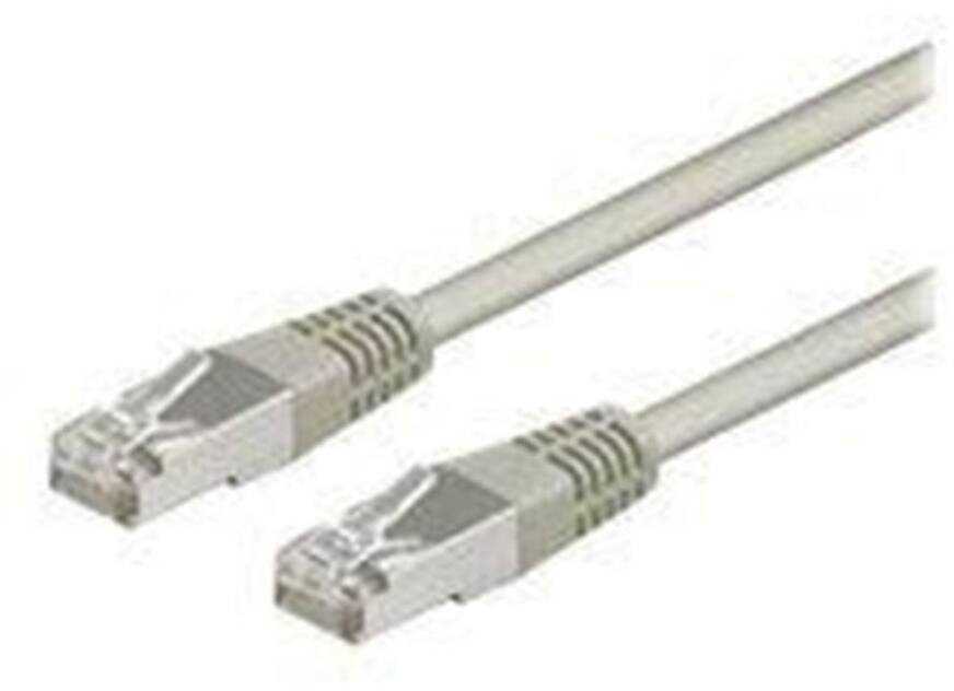 Goobay Jungiamasis laidas Cat 5e F/UTP RJ45/RJ45 kabelis 1m pilka