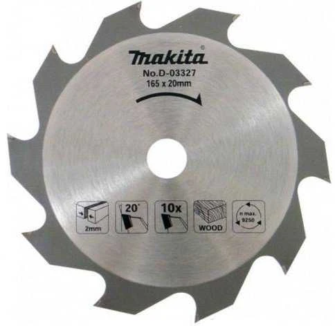 Pjovimo diskas Makita D-03327, 165x2x20mm, standartiniai medienai