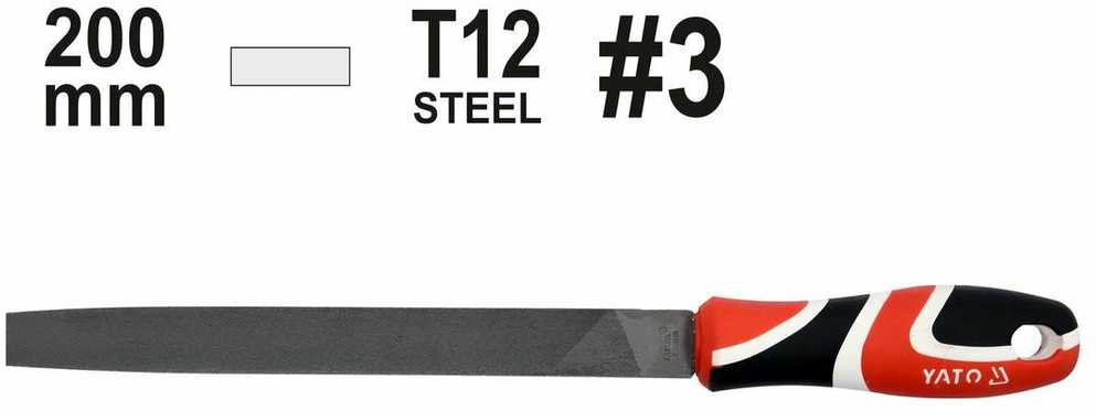 Yato PILNIK DO METALU 200mm 3 PŁASKI