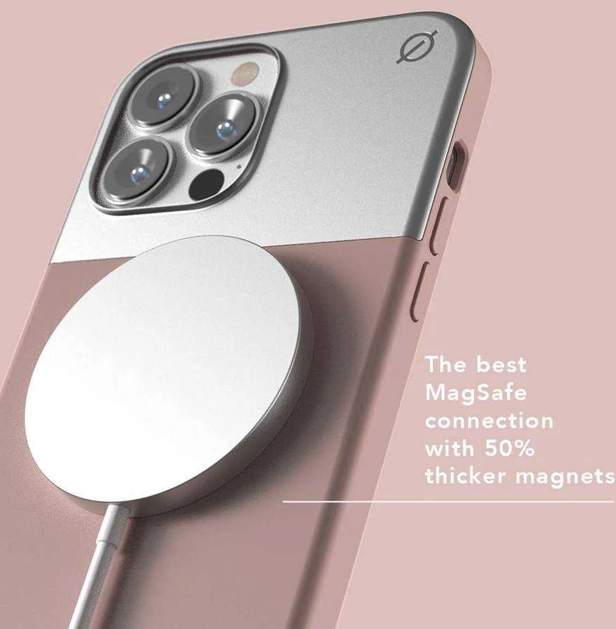 Dėklas Rožinė ATOM STUDIOS CASE SPLIT SILICONE MAGSAFE IPHONE 13 PRO Rožinis