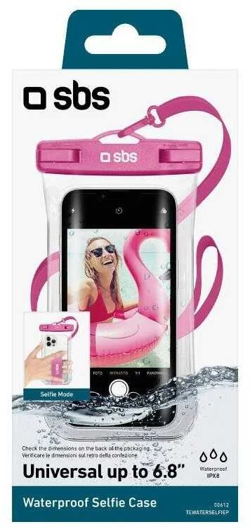 SBS Rožinė Atsparus vandeniui case for iki 6.8" Rožinė