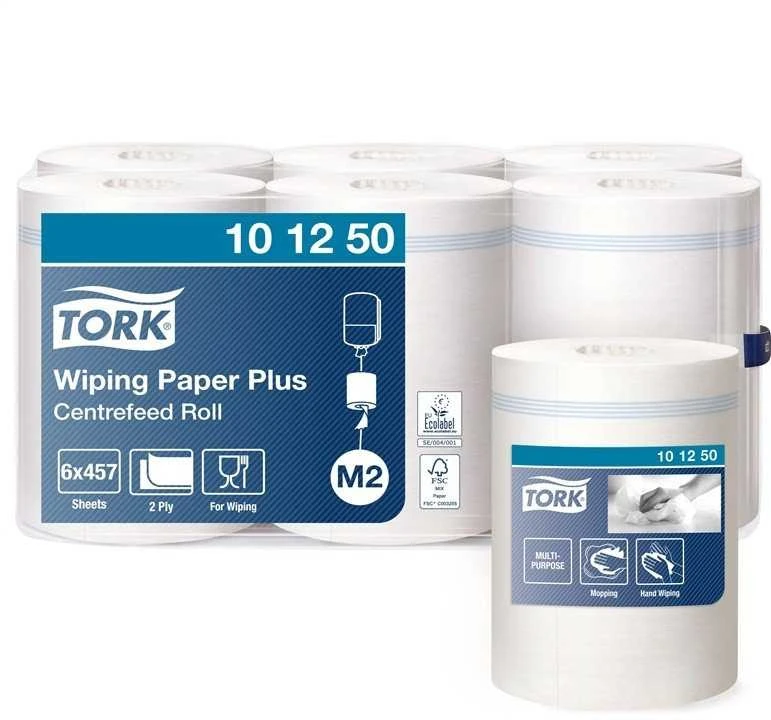 Rankšluostis Popieriniai rankšluosčiai TORK ADVANCED 420, M2 101250, 2 sl., 24,5 cm x 160 m, balta sp.