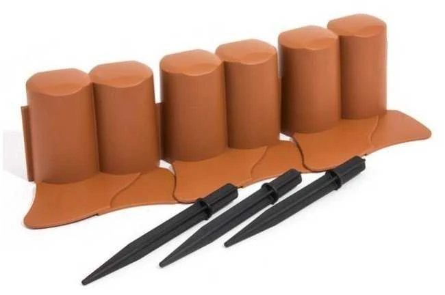 Prosperplast PP GARDEN PALISADE 6 TERACOTT 3,02 m
