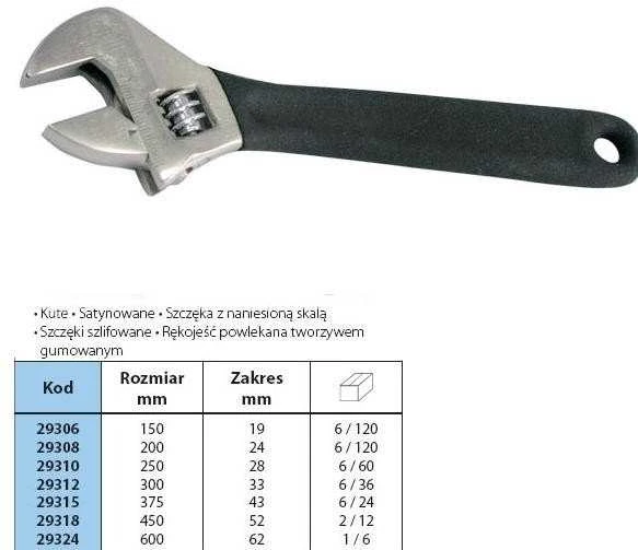 Klucz PROLINE REGULIUOJAMAS veržliaraktis / SWED 300mm PROFES.