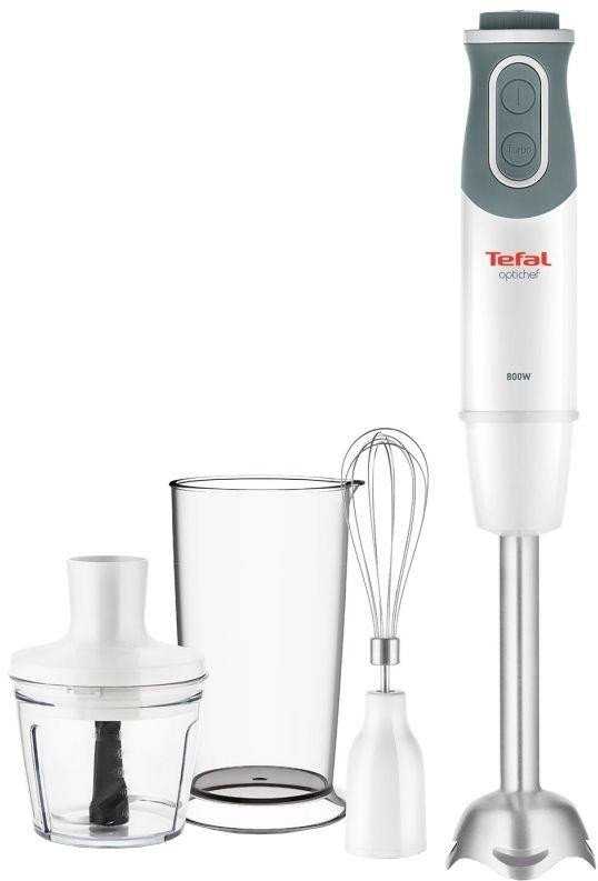 Plakiklis TEFAL | Maišytuvas | Optichef 3-in-1 HB643138 | Hand Maišytuvas | 800 W | Greičių skaičius 20 | Turbo mode | Chopper | Baltas/Pilkas