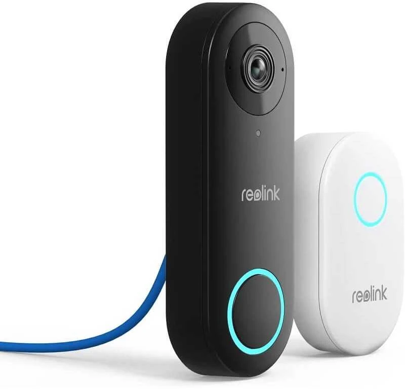 Reolink | Išmanusis 2K+ laidinis WiFi vaizdo durų skambutis su varpeliu | Bevielis internetas
