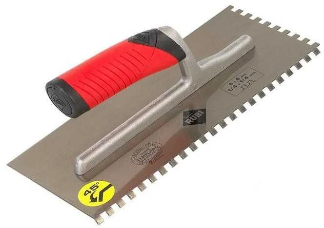 Šukos plytelių klijams Rubi Rubiflex 45º 75923; 12x12 mm; 28 cm