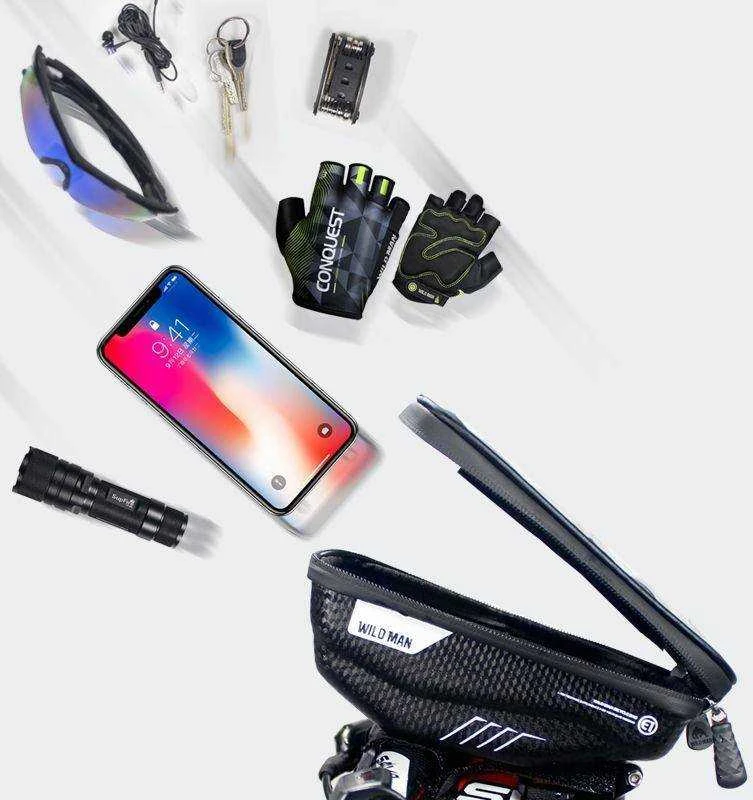 SAKWA WILDMAN HARDPOUCH BIKE MOUNT S Juodas