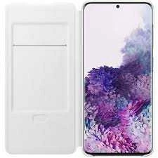 Dėklas NG985PWE LED vaizdo dangtelis, skirtas Samsung Galaxy S20 Plus (Baltas)
