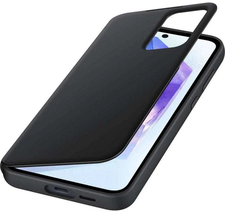 ZA556CBEGWW Smart View piniginės dėklas, skirtas Samsung Galaxy A55 Juodas (Juodas)