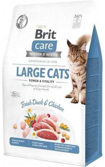 Brit Care Cat Large cats Power&Vitality sausas maistas katėms 2kg