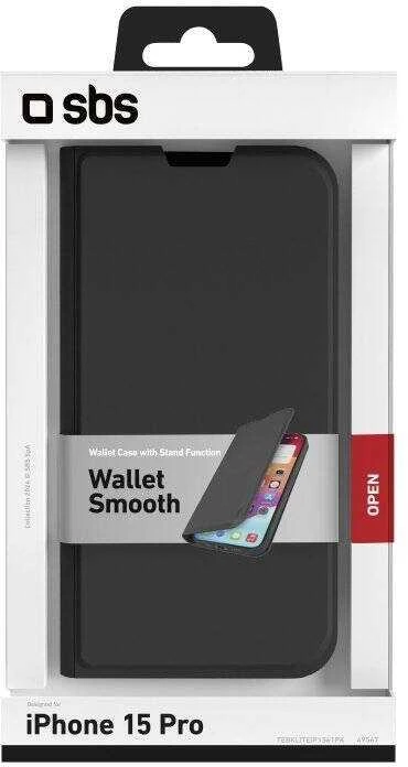 SBS Book Wallet Lite dėklas, skirtas iPhone 15 Pro Max