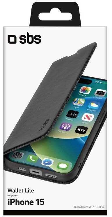 SBS Wallet Smooth Dėklas, skirtas iPhone 15