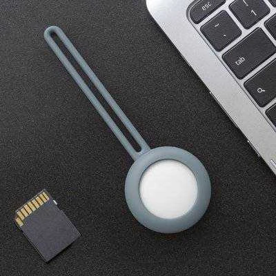 Wozinsky Mėlyna SILICONE ELASTIC CASE KEY RING PENDANT FOR LOCATOR APPLE AIRTAG Mėlynas