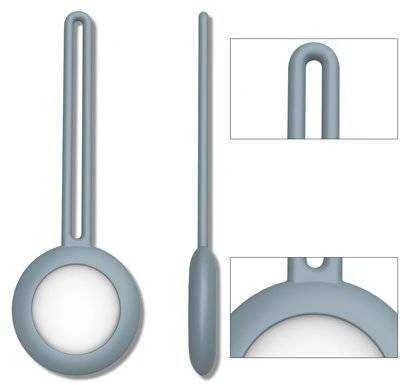 Wozinsky Mėlyna SILICONE ELASTIC CASE KEY RING PENDANT FOR LOCATOR APPLE AIRTAG Mėlynas