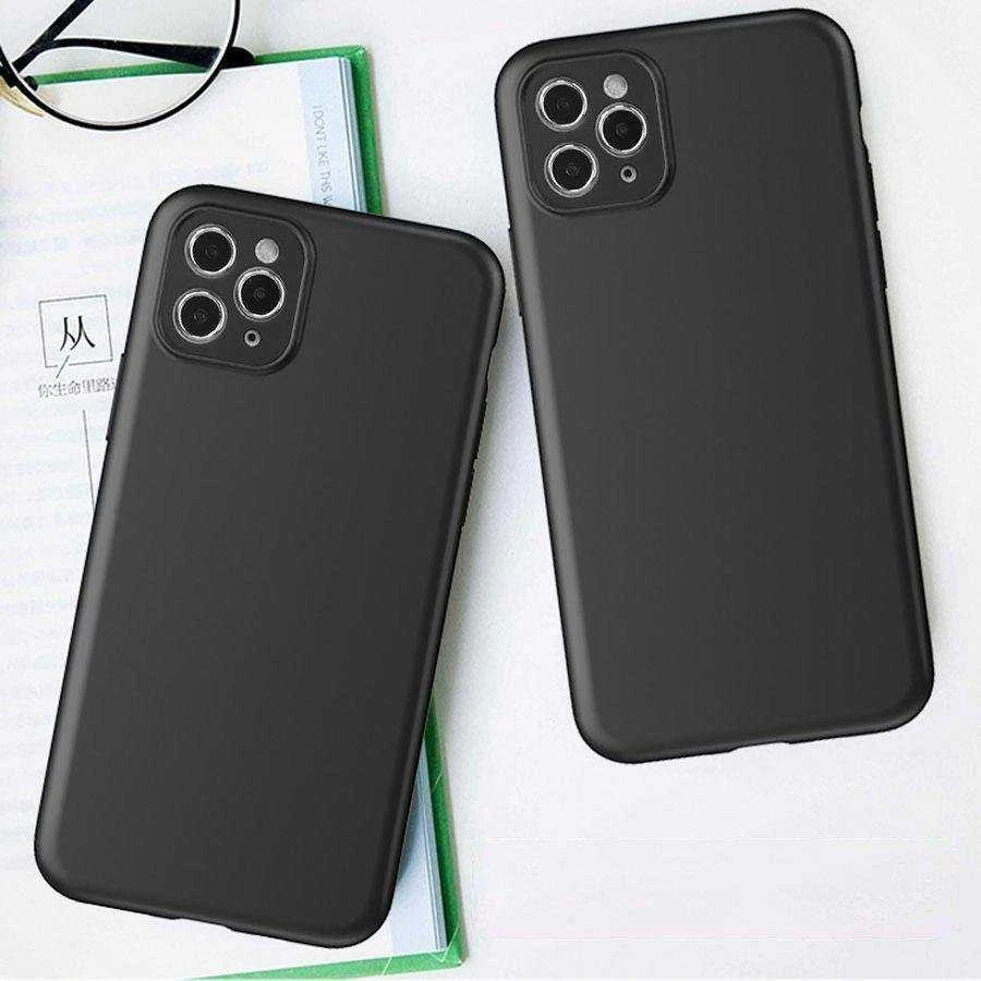 Hurtel MINKŠTAS DĖKLAS XIAOMI REDMI 11A / POCO C55 / REDMI 12C PLONAS SILIKONINIS DĖKLAS Juodas