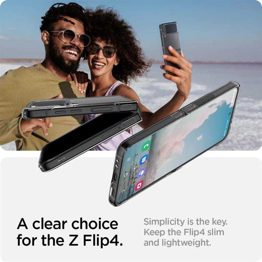Dėklas SPIGEN AIRSKIN GALAXY Z FLIP 4 CRYSTAL CLEAR