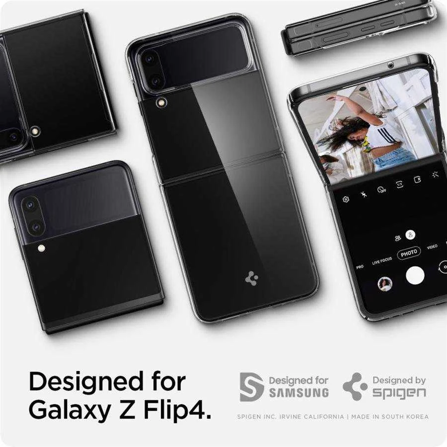 Dėklas SPIGEN AIRSKIN GALAXY Z FLIP 4 CRYSTAL CLEAR