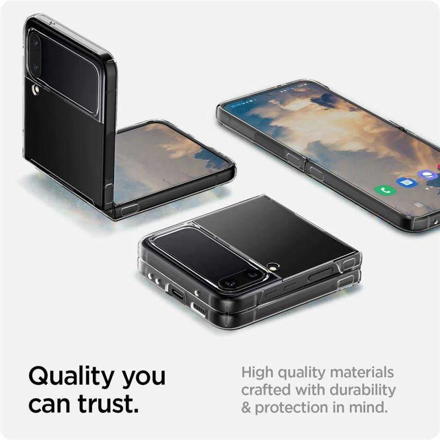 Dėklas SPIGEN AIRSKIN GALAXY Z FLIP 4 CRYSTAL CLEAR