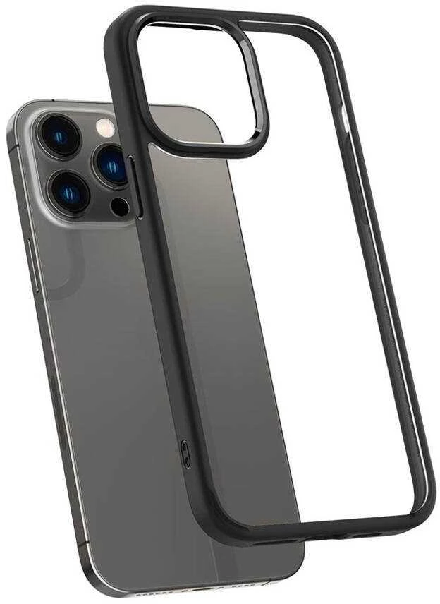 Dėklas SPIGEN IPHONE 14 PRO MAX CRYSTAL ULTRA HYBRID MATTE Juodas (2022)