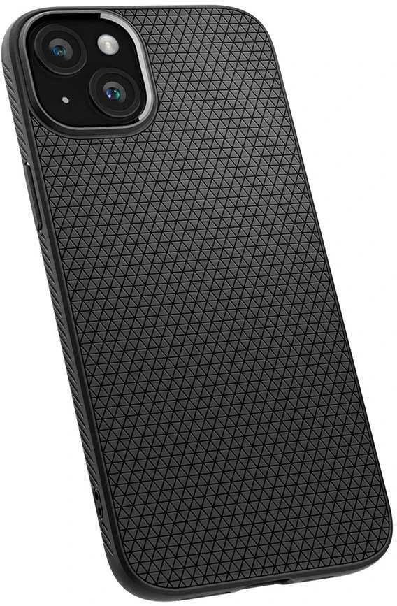 Dėklas Spigen Liquid Air for iPhone 15 Matte juodas