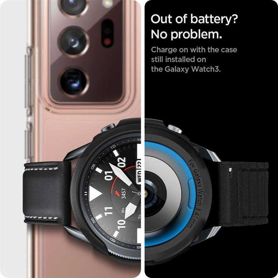 SPIGEN LIQUID AIR GALAXY WATCH 3 41MM MATINE Juodas