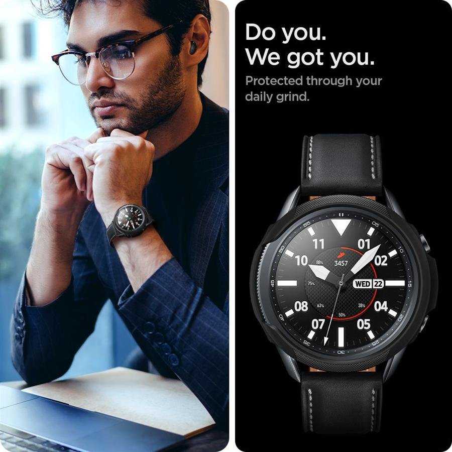 SPIGEN LIQUID AIR GALAXY WATCH 3 41MM MATINE Juodas